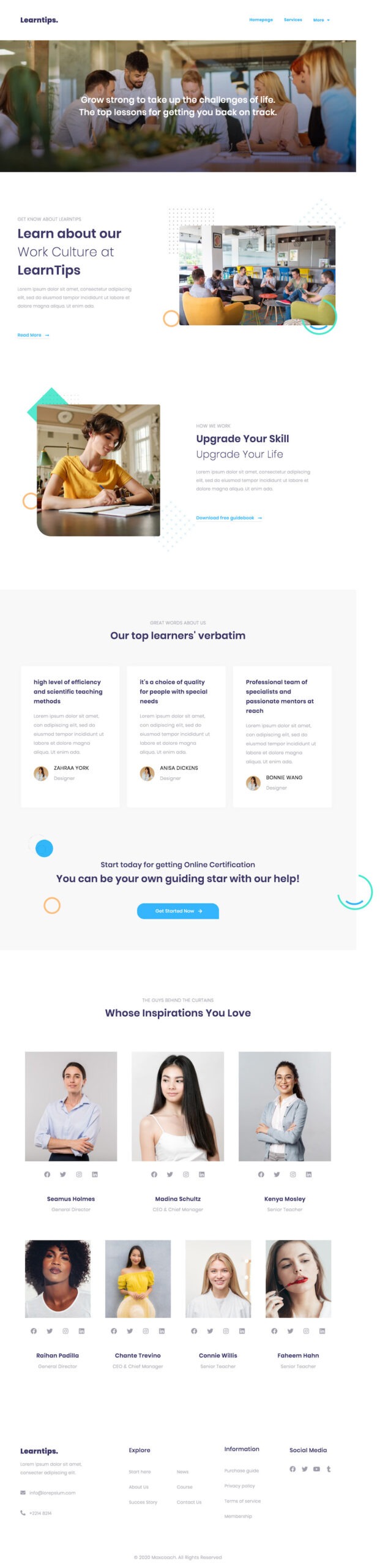 Learnera eLearning Elementor Template Kit Somos a FULL.