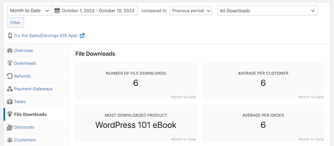 Logs de download digital integrados do EDD Logs de download digital integrados do EDD