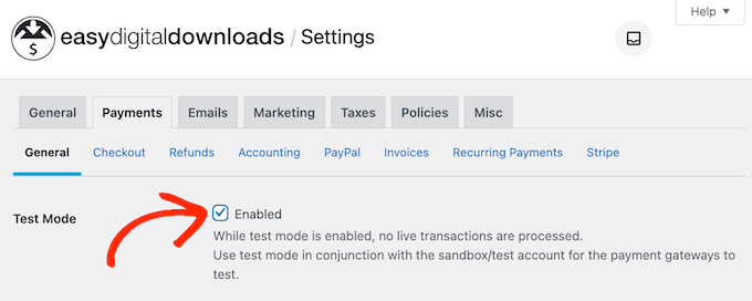 Colocando um site de e-commerce em modo de teste Colocando um site de e-commerce em modo de teste