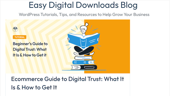 O blog de comércio eletrônico do Easy Digital Downloads O blog de comércio eletrônico do Easy Digital Downloads