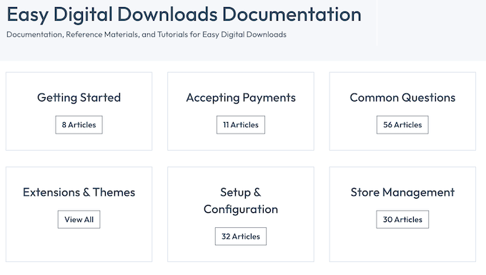 A documentação online do Easy Digital Downloads A documentação online do Easy Digital Downloads