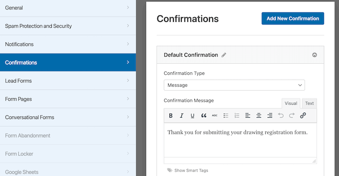 Criando confirmações de formulário personalizadas no WordPress Criando confirmações de formulário personalizadas no WordPress