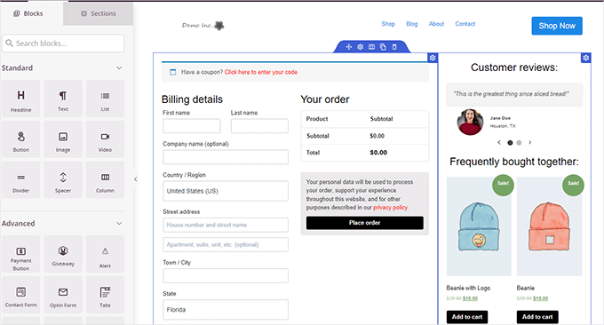 Criando uma página de checkout WooCommerce personalizada usando SeedProd Criando uma página de checkout WooCommerce personalizada usando SeedProd