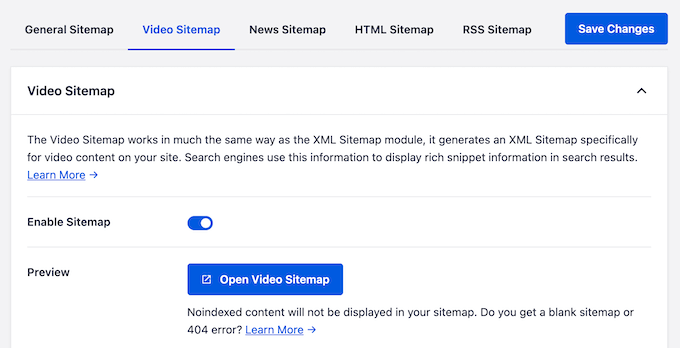 Criando um sitemap de vídeo ou notícias usando AIOSEO Criando um sitemap de vídeo ou notícias usando AIOSEO