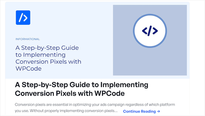 O blog de trechos de código do WPCode O blog de trechos de código do WPCode
