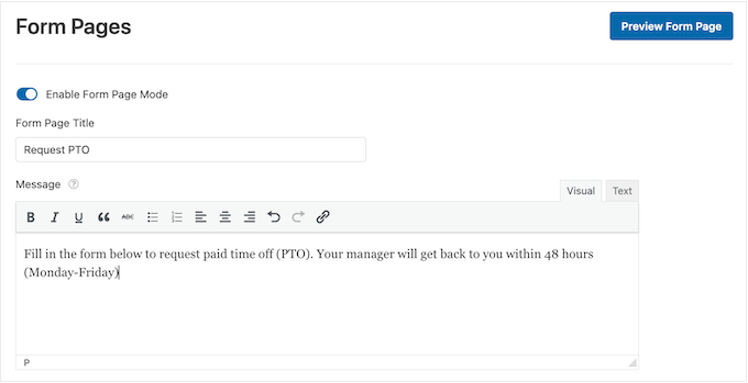 Criando uma página de destino de formulário usando WPForms Criando uma página de destino de formulário usando WPForms